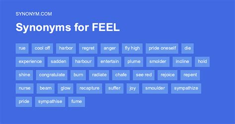 feel synonym.